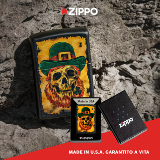 Accendino Zippo mod. 46244 Leprechaun Skull Design