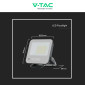 Immagine 5 - V-Tac VT-44053 Faro LED 50W Faretto SMD RGB+W IP65 Dimmerabile con Telecomando Colore Nero - SKU 23463