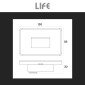 Immagine 5 - Life Punto Luce Segnapasso LED 2W da Incasso SMD per Scatola 503 CCT Changing Color 3in1 IP65 - mod. 39.9PL5030CFN
