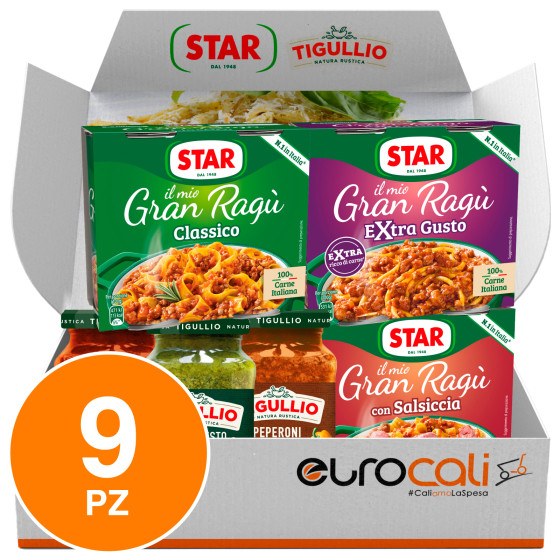 Star e Tigullio Kit Sughi Pronti Gran Ragù Pesto - 9 Vasetti Star e Tigullio Kit Sughi Pronti Gran Ragù Pesto - 9 Vasetti