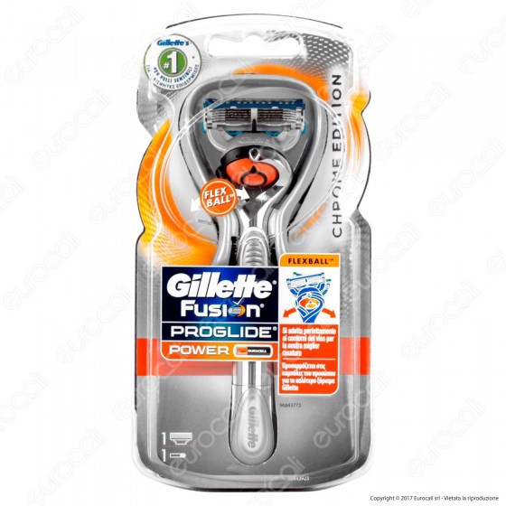 Gillette Fusion Proglide Power Flex Ball Rasoio a 5 Lame con Batteria Gillette Fusion Proglide Power Flex Ball Rasoio a 5 Lame con Batteria