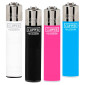 Immagine 1 - Clipper Large Accendino a Pietrina Grande Ricaricabile con Fantasia Solid Branded - Serie da 4 Accendini