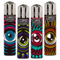Immagine 1 - Clipper Micro Accendino a Pietrina Piccolo Ricaricabile con Fantasia I See You - Serie da 4 Accendini