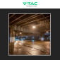 Immagine 6 - V-Tac VT-91101 Lampada Industriale LED SMD 100W High Bay IP65 a Sospensione Colore Nero - SKU 10035 / 10040
