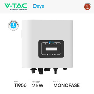 V-Tac Inverter Monofase On-Grid 2kW IP65 CEI 0-21