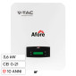 V-Tac Afore Inverter Monofase Ibrido On-Grid / Off-Grid 3,6kW IP65 10 Anni con Display LCD Certificato CEI 0-21 - SKU 11955
