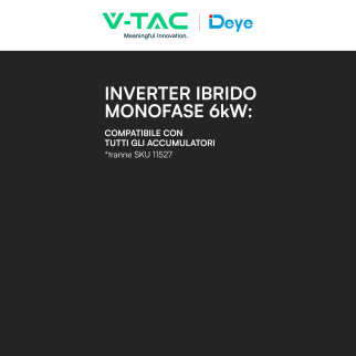 Inverter 6kW Monofase On-Grid / Off-Grid IP65 CEI 0-21 V-Tac
