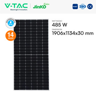 14 Pannelli Solari 485W + Inverter 6kW + Batteria V-Tac