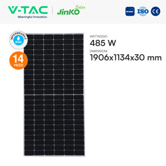 Set 14 Pannelli Solari 485W + Inverter 6kW + Batteria LiFePo4 V-Tac