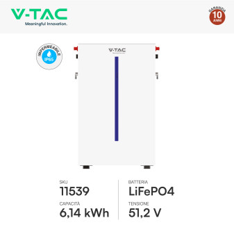 Set 14 Pannelli Solari 485W + Inverter 6kW + Batteria LiFePo4 V-Tac
