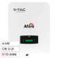Immagine 1 - V-Tac Afore Inverter Monofase Ibrido On-Grid / Off-Grid 6kW IP65 10 Anni con Display LCD Certificato CEI 0-21 - SKU 11953