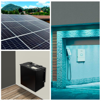 24 Pannelli Solari 410W + Inverter 10kW + Batteria V-Tac