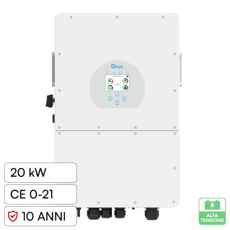 V-Tac Inverter Trifase Ibrido On-Grid / Off-Grid 20kW IP65 CEI 0-21
