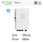 Immagine 2 - V-Tac Deye Inverter Trifase Ibrido On-Grid / Off-Grid 20kW IP65 10 Anni con Display LCD Certificato CEI 0-21 - SKU 12170