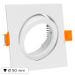 Immagine 1 - Kanlux DALLA DTL-W Portafaretto Quadrato Orientabile a Incasso con Portalampada per Lampadine GU10 Bianco - mod. 22435