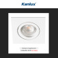 Immagine 7 - Kanlux DALLA DTL-W Portafaretto Quadrato Orientabile a Incasso con Portalampada per Lampadine GU10 Bianco - mod. 22435
