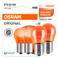 Osram Original Line PY21W 21W 12V per Luci di Segnalazione Auto - 2 Lampadine mod. 7507-2BL