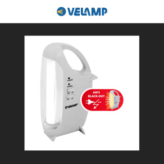 Velamp Lampada LED Anti Black-Out 4,5W Portatile Ricaricabile