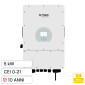 Immagine 1 - V-Tac Deye Inverter Fotovoltaico Trifase Ibrido On-Grid / Off-Grid 5kW IP65 con Display LCD Certificato CEI 0-21 - SKU 11743