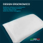 Immagine 9 - Cuscino Memory Foam Ergonomico Ipoallergenico e Antibatterico Forma a Saponetta 40x70x11cm