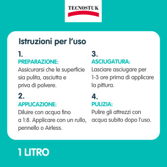 Tecnostuk Murosanofix Fissativo Antimuffa Sanificante 1L