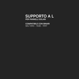 Supporto a L per Installazione Pannelli Fotovoltaici