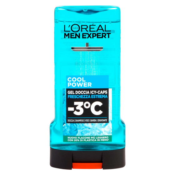 L'Oréal Paris Men Expert Icy Caps Cool Power Gel Doccia 300ml L'Oréal Paris Men Expert Icy Caps Cool Power Gel Doccia 300ml