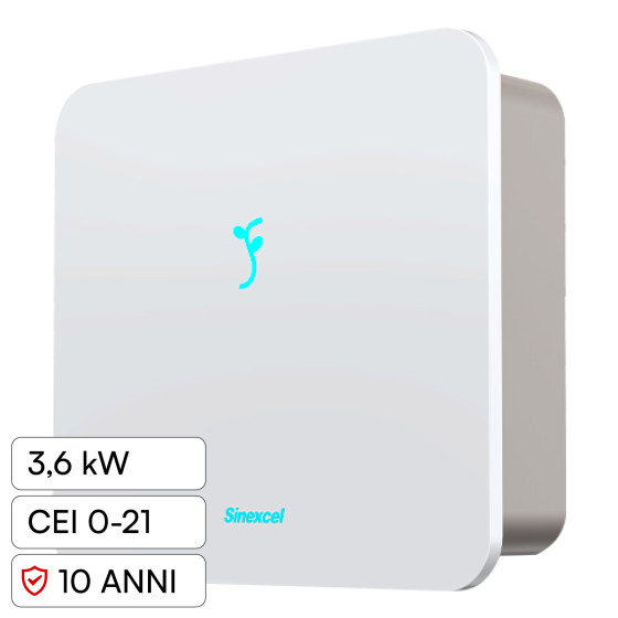 V-Tac Inverter Monofase Ibrido On-Grid / Off-Grid 3,6kW IP65 V-Tac Inverter Monofase Ibrido On-Grid / Off-Grid 3,6kW IP65