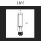 Immagine 8 - Life Lampadina LED E40 38W Tubolare T46 Filament 197 lm/W IP65 Vetro Trasparente - mod. 39.934438C18 / 39.934438C / 39.934438N