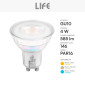 Immagine 5 - Life Lampadina LED GU10 4W Faretto PAR16 SMD in Vetro Resistente ad Alte Temperature - mod. 39.910265C / 39.910265N / 39.910265F