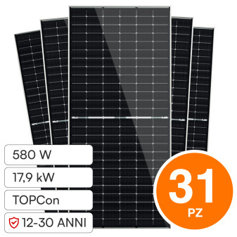 Pannelli Solari Fotovoltaici 580W TOPCon IP68 V-Tac Jinko