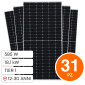 Immagine 1 - V-Tac Kit 18,13kW 31 Pannelli Solari Fotovoltaici Jinko 585W TIER 1 Monocristallini IP68 - SKU 12286