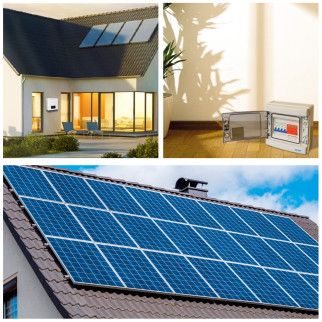 Kit 9 Pannelli Solari 410W + Inverter 3,6kW + Quadro DC/AC