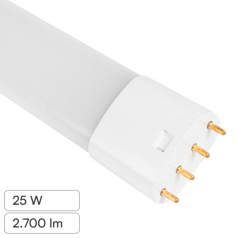 Life Lampadina LED Tubolare SMD 25W 2G11 a 4 Pin