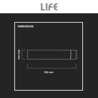 Life Lampadina LED Tubolare SMD 25W 2G11 a 4 Pin