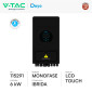 Immagine 2 - V-Tac Deye Inverter Monofase Ibrido On-Grid / Off-Grid 6kW IP65 10 Anni CEI 0-21 Display LCD Touch Colore Nero - SKU 115291