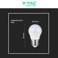 Immagine 8 - V-Tac VT-2176 Super Saver Pack 3x Lampadina LED E27 4,5W MiniGlobo G45 SMD - SKU 217362 / 217363