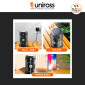 Immagine 5 - Uniross Lanterna Ricaricabile Torcia 200lm Ricaricabile con Pannello Solare IP44 con Funzione Power Bank - mod. ULSA05