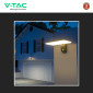 Immagine 4 - V-Tac VT-414 Faro LED 15W Faretto Orientabile IP65 con Pannello Solare Sensore Crepuscolare e di Movimento - SKU 10315