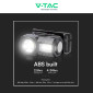 Immagine 7 - V-Tac Torcia Frontale LED SMD e RGB 3W IP43 Dimmerabile e Ricaricabile USB con Fascia e Supporto per Cappello - SKU 23339