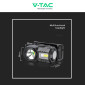 Immagine 8 - V-Tac Torcia Frontale LED SMD e RGB 3W IP43 Dimmerabile e Ricaricabile USB con Fascia e Supporto per Cappello - SKU 23339