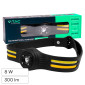 V-Tac Torcia Frontale Doppia Sorgente LED SMD 3W + COB 5W IP43 Ricaricabile con Cavo USB e Fascia Regolabile - SKU 23340