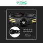 Immagine 9 - V-Tac Torcia Frontale Doppia Sorgente LED SMD 3W + COB 5W IP43 Ricaricabile con Cavo USB e Fascia Regolabile - SKU 23340