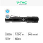 Immagine 2 - V-Tac Torcia LED SMD 10W IP54 1000lm Dimmerabile e Ricaricabile con Cavo USB - SKU 23338
