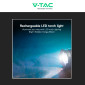 Immagine 8 - V-Tac Torcia LED SMD 10W IP54 1000lm Dimmerabile e Ricaricabile con Cavo USB - SKU 23338