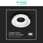 Immagine 7 - V-Tac Faretto LED COB 12W Da Incasso Rotondo con Paralume a Nido d'Ape CCT Changing Color 3in1 Colore Bianco - SKU 23672