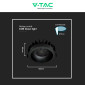 Immagine 6 - V-Tac Faretto LED COB 12W Da Incasso Rotondo con Paralume a Nido d'Ape CCT Changing Color 3in1 Colore Nero - SKU 23671