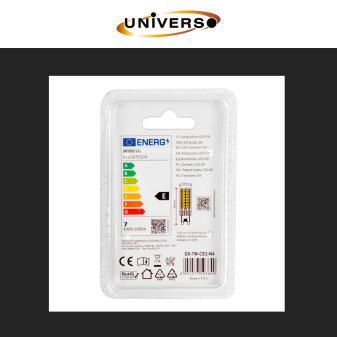 Universo Lampadina LED G9 7W Tubolare T19 SMD Opaca