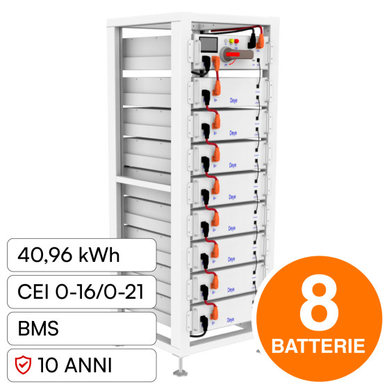 V-Tac Armadio Rack a Pavimento 8 Accumulatori LifePO4 40,96 kWh V-Tac Armadio Rack a Pavimento 8 Accumulatori LifePO4 40,96 kWh