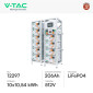 Immagine 2 - V-Tac Kit 10 Batterie BMS Stack LiFePO4 105kWh Alta Tensione per Impianto Fotovoltaico Armadio Rack con Base - SKU 12297